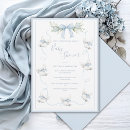 Recherche de oiseau vintage invitations Bleu