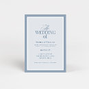Recherche de cadre bleu invitations Classique