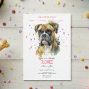 Recherche de de boxeur invitations Aquarelle