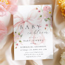 Recherche de bow baby shower invitations Élégant