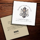 Recherche de vintage salon coiffure cartes visite Ciseaux