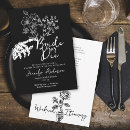 Recherche de jeune mariée gothique invitations Noir et blanc