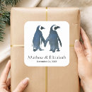 Recherche de de pingouin mariage autocollants Mignon