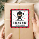 Recherche de ninja mignon autocollants Anniversaire