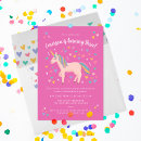Recherche de pastel unicorn anniversaire invitations Pour enfants