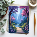 Recherche de paysage floral cartes postales Aquarelle