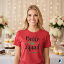 Recherche de police équipe tshirts Demoiselle d'honneur
