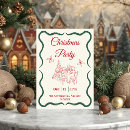 Recherche de minimaliste noël invitations Rouge et vert