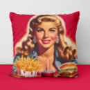 Recherche de fast food coussins Nourriture