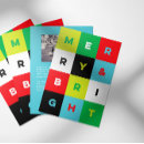 Recherche de couleur vert vœux cartes Typographie