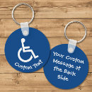 Recherche de signe handicapé porteclés Fauteuil roulant