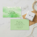 Recherche de peinture verte cartes visite Customer