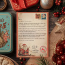Recherche de père vintage noël invitations Lettre du pôle nord