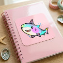 Recherche de requin kawaii autocollants Pour tous
