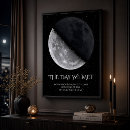 Recherche de phases lune posters Noir