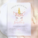 Recherche de licorne magique invitations Jeune fille