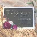 Recherche de surprise party anniversaire invitations Floral