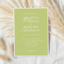 Recherche de vert citron invitations Classique