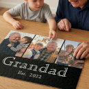 Recherche de papy puzzles Noir blanc