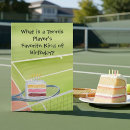 Recherche de tennis anniversaire cartes Raquette de tennis