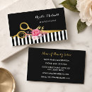 Recherche de rayures roses cartes visite Customer