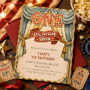 Recherche de vintage de cirque invitations Fête d'anniversaire cirque