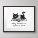 Recherche de chat noir blanc posters Typographie