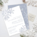 Recherche de flocon de neige mariage invitations Élégant