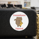 Recherche de humour musicien autocollants Chat