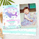 Recherche de de baleine anniversaire invitations Jeune fille