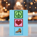 Recherche de patineur vœux cartes Patinage sur glace