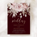 Recherche de burgundy invitations Floral