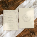 Recherche de bébé vintage invitations Botanique