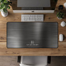Recherche de métal noir tapis souris Monogrammé