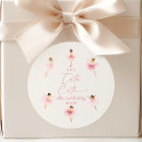 Recherche de danseuse de ballerine autocollants Fête d'anniversaire