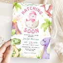Recherche de dinosaure baby shower invitations Verdure tropicale