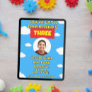 Recherche de 3 ans invitations Bleu