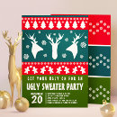 Recherche de ugly sweater party invitations Amusant