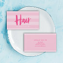 Recherche de moderne coiffure cartes visite Rose