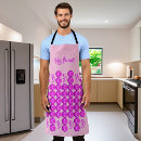 Recherche de motif rose tabliers Hot pink