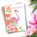 Recherche de rose flamant anniversaire cartes Tropical