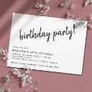Recherche de de base 13x18 invitations Noir et blanc