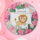 Recherche de baby shower fille badges Safari