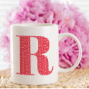 Recherche de points blancs rouges tasses Monogramme