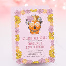 Recherche de fille de crâne invitations Pour enfants