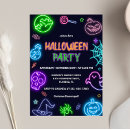 Recherche de neon halloween invitations Soirée costume