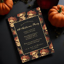 Recherche de crâne de halloween invitations Éffrayant