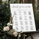 Recherche de chic mariage plans tables Noir et blanc