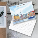Recherche de aquarelle scandinave cartes postales Rétro
