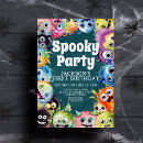 Recherche de monsters halloween invitations Automne